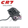 LAMPU TEMBAK LED FOGLAMP CR7 SQL 3 MATA 30W HIGH LOW LASER GUN PUTIH KUNING. 
