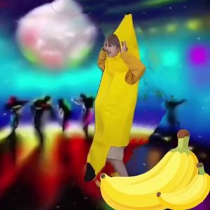 Banana Costume Jumpsuit Design For Halloween Party - Yellow Fruit Outfit Cosplay Child And Adult