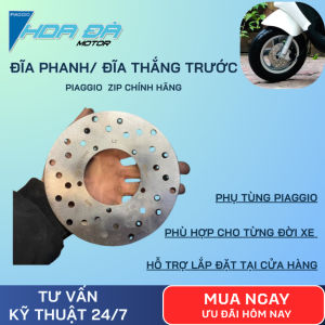 Đĩa Phanh Trước Piaggio Zip 100cc Chính Hãng/ Đĩa Thắng Trước Xe Piaggio Zip 100cc Chính Hãng Thay Thế Chuẩn Nguyên Bản