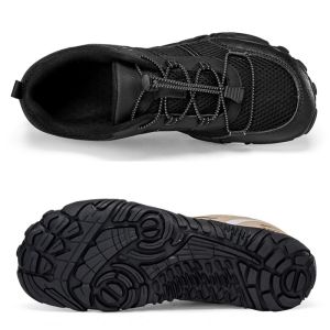 4E Barefoot shoes Men Wide Toe For Women Walking Shoes Diabetes foot swollen shoes Casual Mesh Breathable Waterproof Sneakers Big Size 45 46 47 48