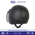 Helm Anak Bogo Polos Viral Untuk Usia 2 3 4 5 6 7 Tahun SNI Warna Cream Hitam Lucu Kaca Cembung. 