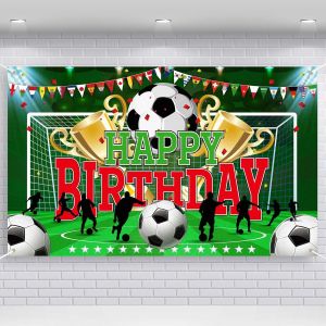 Hantar dari gudang tempatanFootball party backdrop football sports theme party decoration supplies birthday decoration World Cup banner