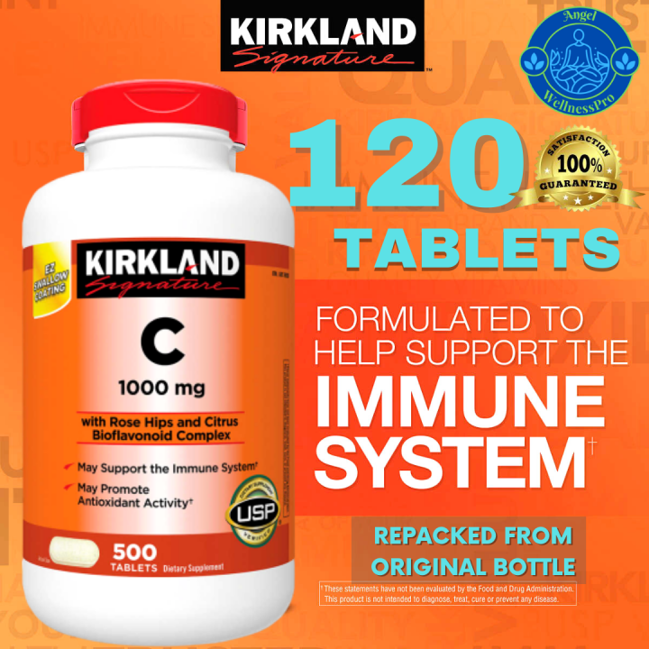 Kirkland Vitamin C 1000mg 120 Tablets AUTHENTIC Lazada PH