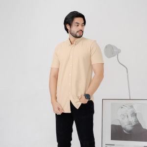 Hey Man Kemeja Pendek Pique - Beige