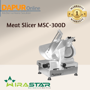 WIRASTAR Meat Slicer Alat Pemotong Pengiris Daging Material Stainless Steel MSC-300D Automatic