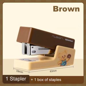 Deli and Butter Bear เครื่องเย็บกระดาษ แม็ค ที่เย็บกระดาษ แถมลวดเย็บ บัตเตอร์แบร์ น้องหมีเนย