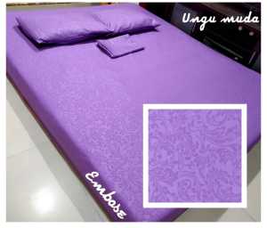 HANYA SPREI SAJA EMBOSE POLOS ESETETIK MINIMALIS KATUN ADEM HALUS LEMBUT DISPERSE PREMIUM
