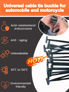 Car and motorcycle nylon cable tie buckle self-locking nylon cable tie buckle strong and durable nylon cable tie