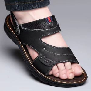 Mens Sandals Beach Shoes Anti Slip Waterproof Wear-resistant External Slippers Mens Dual-purpose Cool Slippers