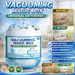 Air Purifying Magic Box: Indoor room air purifier that absorbs dust provides long-lasting fresh air eliminates odors and removes dust.