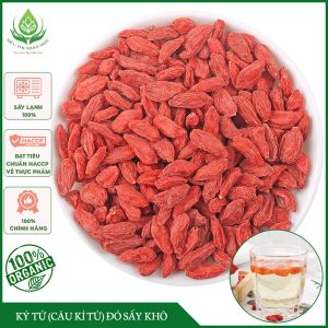 Kỷ Tử Đỏ (Câu Kỉ Tử) Sấy Khô Quả To Đỏ Đều Giúp Đẹp Da Bổ Máu Dễ Ngủ Sáng Mắt