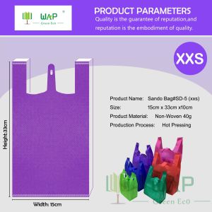 Eco-friendly bag Sando bag Non-woven shopping tote bag Vest bag Gift bag #SD-5
