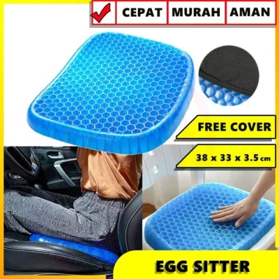Bantal Gel Silikon Bantal Kesehatan Alas Bantalan Duduk Bangku Kursi Kantor Sofa Mobil Empuk Nyaman Adem Tebal Murah Bagus