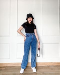 Kulot Jeans Wanita Highwaist: Pilihan Celana Panjang Wanita Tebal & Stylish