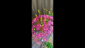 HOA PHA LÊ ĐỂ BÌNH thành phẩm 1 nhánh 9 hoa kèm phụ