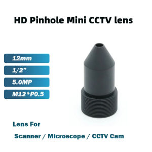 Cone HD 5.0Megapixel 12mm Conical Pinhole Mini CCTV Lens M12*P0.5 Mount 1/2" Fixed Iris For Security Camera Scanner Microscope
