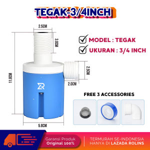 Kran Otomatis Bak Mandi 1/2 3/4 Sensor Keran Tandon Air Pelampung Toren / Pelampung Kran Air Otomatis Pelampung Otomatis 1/2" ASLI BERKUALITAS