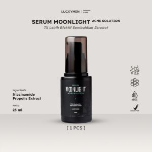 LUCKYMEN SERUM MOONLIGHT ACNE SOLUTION - MENCERAHKAN DAN MENGOBATI JERAWAT