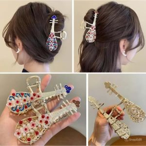 Kẹp Tóc Càng Cua Cổ Trang Trung Hoa 11cm – Kẹp Tóc Tỳ Bà Hồ Điệp Song Phiến Phụ Kiện Tóc Cổ Phong