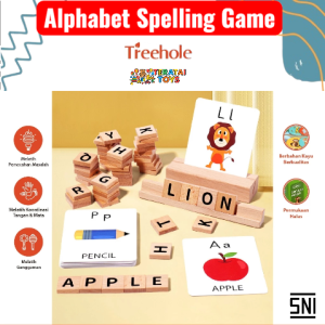 TERATAITOYS - Beringin Toys - Alphabet Spelling Game / Permainan Susun Kata Anak Mengenal Huruf & Kata Dasar
