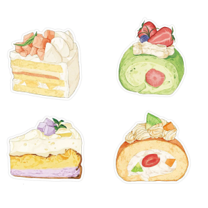 Dessert Cake Memos Pad Lovely Stickier Note Simple Note Pads Sweet Station Series Stickier Note School Office Supplies