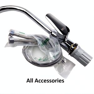 Chrome Plating 304 Stainless Steel Mixer Hot And Cold Sink Faucet Kitchen Faucet Water TapsFast shipping