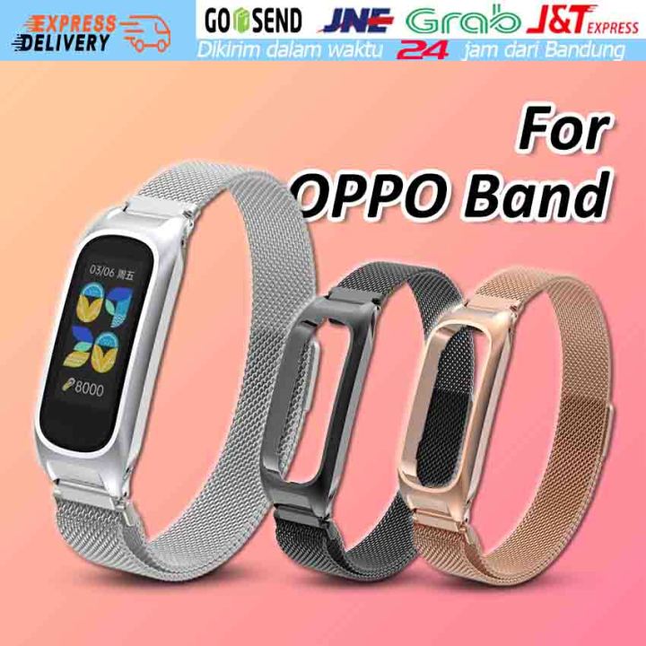 Tali Jam Smartwatch Oppo Band Smartwatch Strap Logam 41mm Milanese