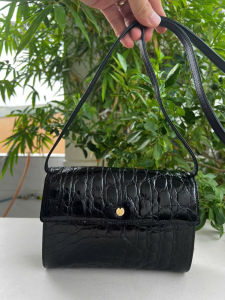 Túi 2hand đeo chéo mini da cá.sáu bóng kính nhà Milaschonee aut của Ý -T179