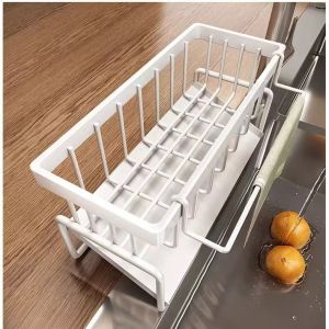 Stainless Steel Kitchen Storage Rack Drainage Shelf Soap Kitchen Sink Storage Self-Washed Water Sink Organizer Rack
