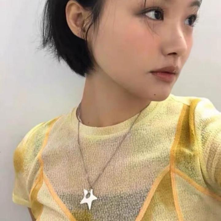 Đồ treo trang trí hình ngôi sao Vòng cổ Punk quần áo pentagram Áo Len ...