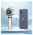 Handheld Turbo M11 Fan with 1 - 120 Wind Speed Adjustment and LED Display Rechargeable Desk Fan. 