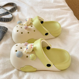 Free Shipping EVA Thick-Soled Clogs For Women Summer Non-Slip Indoor And Outdoor Casual Cute Cartoon Mushroom Rabbit Toe-Covering Sandals