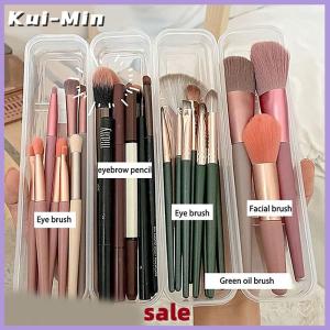 Kui-Min Hot Trang Điểm Bàn Chải Tổ Chức Trong Suốt Với Bìa Lông Mày Bút Chì Hộp Xách Tay Phụ Nữ Mỹ Phẩm Lưu Trữ Organizer Trang Điểm Công Cụ