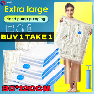 【Free Shipping】2pcs 80×120cm Travel Storage Resealable Vacuum Bags Bag Compressed Reusable Big Compressed Bag Buy 1 Take 1 Sale