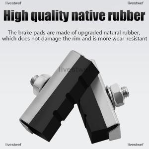 [COD] livestwef Bike Brake Blocks Rubber Cycling Part Tools MTB Mountain Road Bicycle Lightweight V-brake Shoes Pads Bicycle Accessories