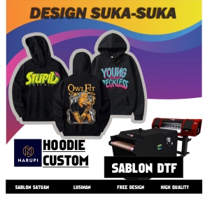 Sweater Crewneck CUSTOM SATUAN Desain Suka Suka Sweater Wanita Suiter Pria Nama Sweter Foto Crewneck Gambar Jaket Sablon Murah