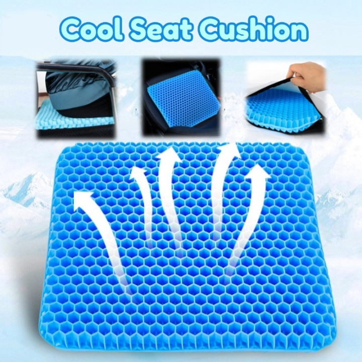 Summer Honeycomb Gel Cool Pad Soothing Breathable Car/Home Office Seat  Cushion Lazada PH