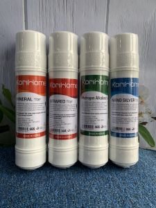 Bộ 4 lõi lọc nước tạo khoáng Korihome chính hãng thế hệ mới - Tặng kèm cút T đấu nhanh cút góc đấu nhanh và dây phi 6 - Ecokrh0025