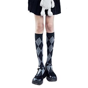 1 cặp sang trọng phụ nữ kẻ sọc đầu gối vớ cô gái thời trang dễ thương bên đầu gối vớ cao