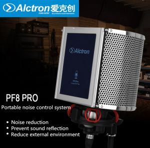 Alctron PF8 PRO Foam reflection filter Portable studio acoustic mic screen with noise reduction system and windsheld