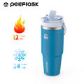 Peliflask 600ML/900ML/1050MLThermal Glass  แก้วเก็บเย็น  แก้วเก็บความเย็น 304 สแตนเลส พร้อมหูหิ้ว ของแท้ แก้วเก็บอุณหภูมิร้อน. 
