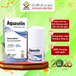 [NAM GIỚI] Lăn Nách Dành Cho Nam AQUASELIN Extreme For Men Giúp Giảm Mùi Hôi Khô Thoáng Nách 50ml
