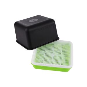 HUGHES Plastic Breathable Peanut Plant Soilless Water Cultivation Hydroponic Garden Supplies Sprout Planting Pot Sprout Planting Box Seedling Tray