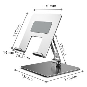 ขาตั้งที่วางแท็บเล็ต/มือถือ อลูมิเนียมAluminium พับเก็บได้ ปรับมุมได้ พกพาสะดวก สินค้าจัดส่งจากประเทศไทย134-1