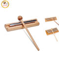 Meditation Trio Chime Wooden Hand-held Chimes Bell With Mallet For 