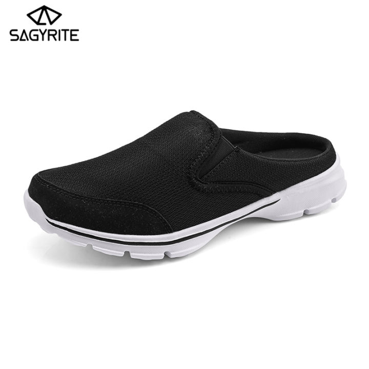 SAGYRITE Sneakers for Men Lightweight Casual Shoes Plus Size Half Slippers  Walking Shoes Size 39-48 Lazada PH