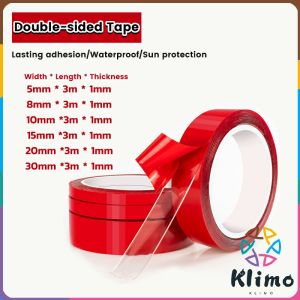 KLIMO 1 Roll of Double Sided Super Sticky Tape Length 300cm Waterfroof Adhesive Tape