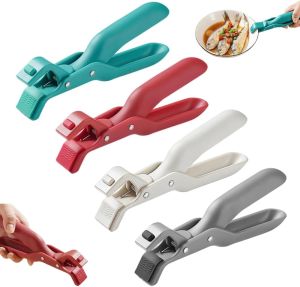 2026 New 3 PCS Multi-Function Hot Plate Gripper Clip Tongs Holder for Kitchen (Color-A)
