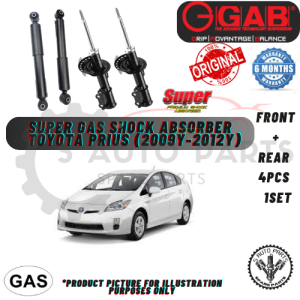 TOYOTA PRIUS 1.8 (XW30) (2010-2015) (FRONT / REAR) 100% ORIGINAL (GAB) SUPER GAS SHOCK ABSORBER