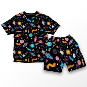 Code8.id PAKET SETELAN PRINTING FULLPRINT MOTIF KARTUN KEREN BAHAN ADEM UKURAN S-XXL USIA 1-10 TAHUN